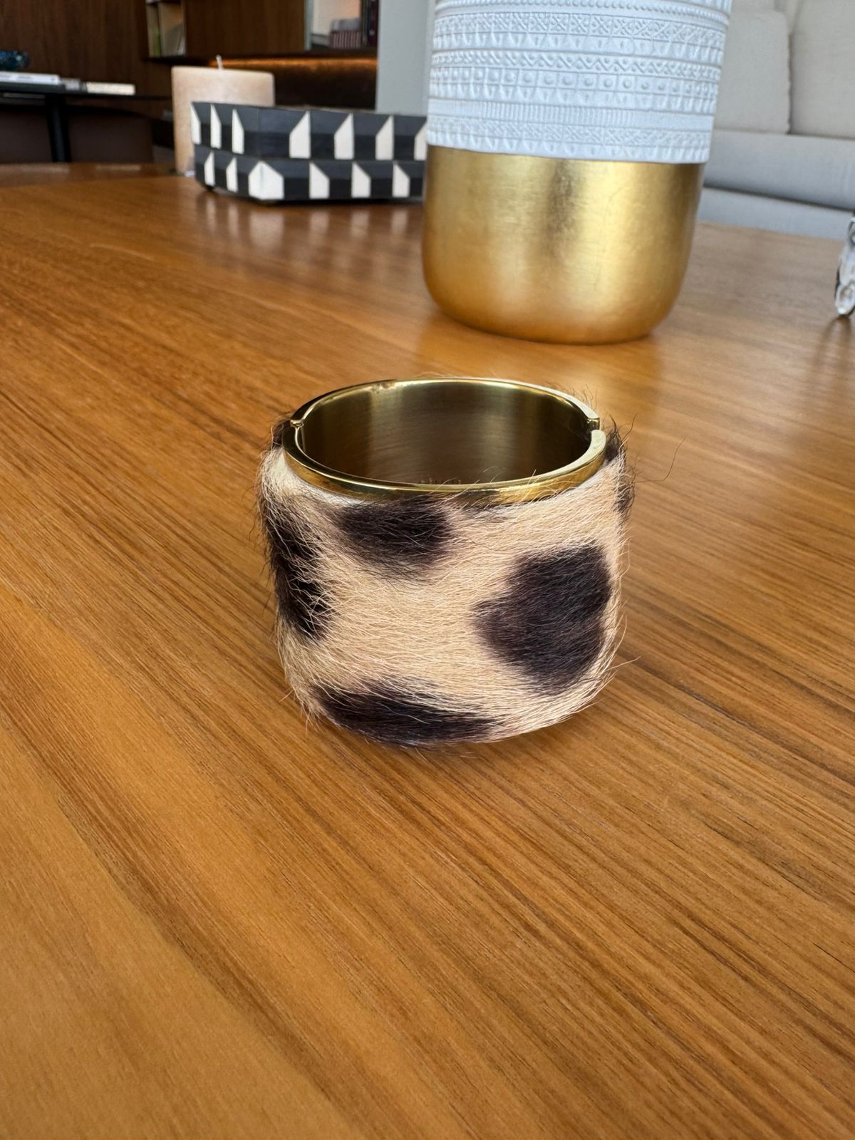 Pulseira Celine Foal Hair Leopard