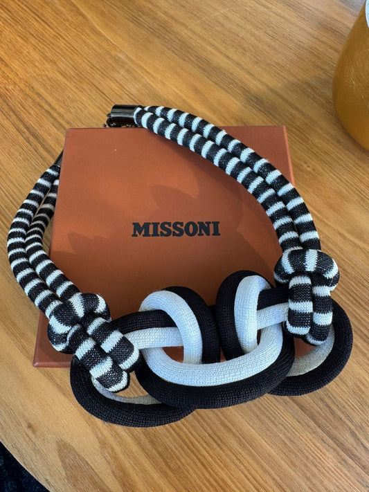 Colar Missoni Preto e Branco