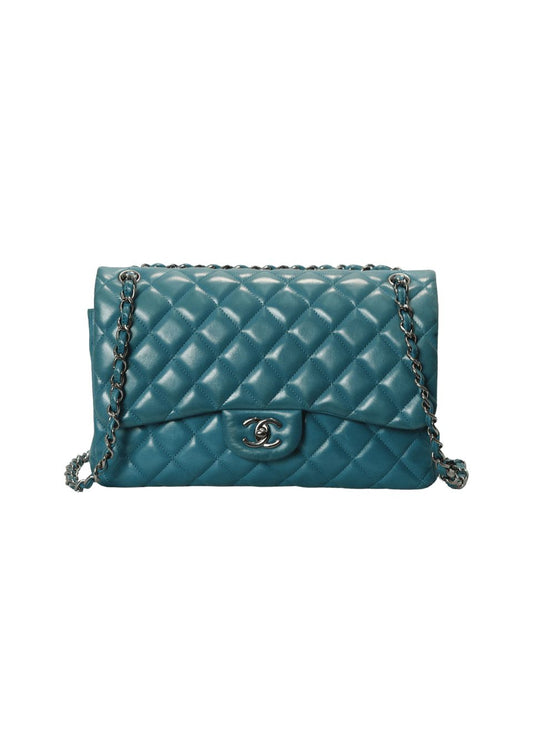 Bolsa Chanel Classic Double Flap Azul