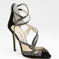 Sandália Jimmy Choo Brilho Preta Tam. 39 BR