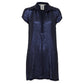 Vestido Diane Von Furstenberg paêtes Azul escuro Tam. M BR