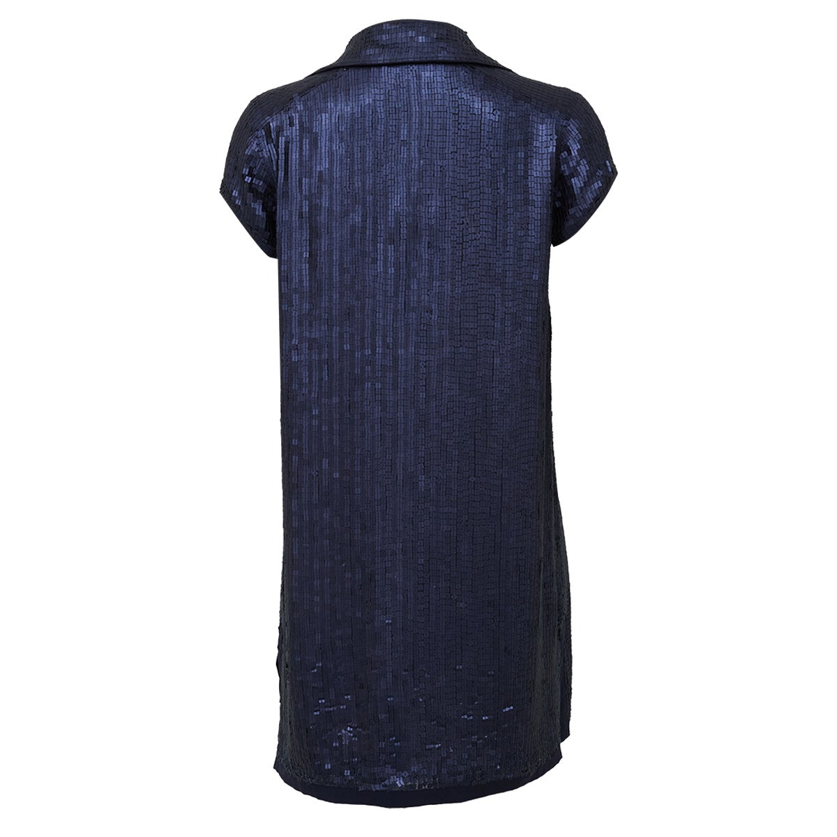 Vestido Diane Von Furstenberg paêtes Azul escuro Tam. M BR
