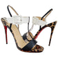 Sandália Christian Louboutin Beltega bicolor Tam. 36,5