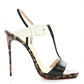 Sandália Christian Louboutin Beltega bicolor Tam. 36,5