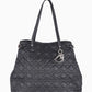 Bolsa Christian Dior Cannage Panarea Tote preta