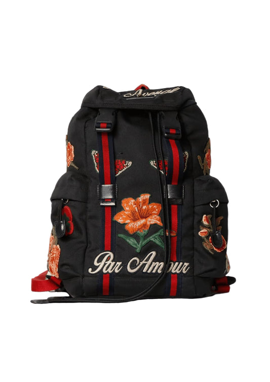 Mochila Gucci L'Aveugle Par Amour Preta