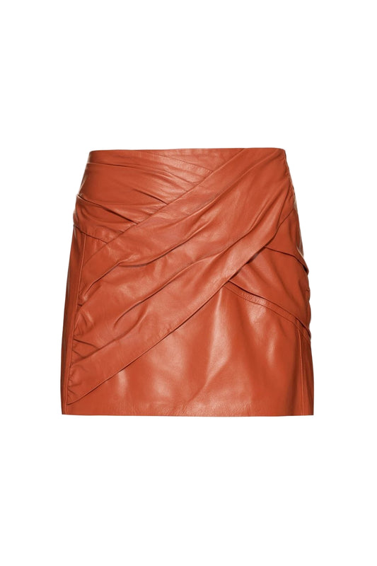 Shorts Saia Cris Barros laranja terra Tam. P BR