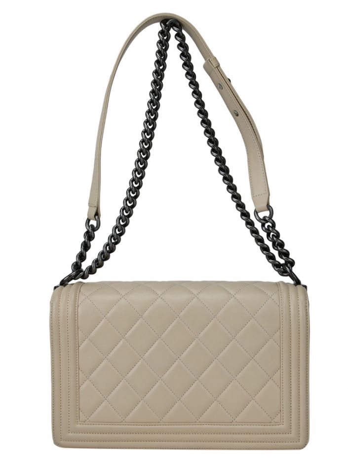 Bolsa de Ombro Chanel Boy Bege