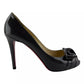 Sapato Christian LouBoutin Peep Toe laço Tam. 36,5 BR