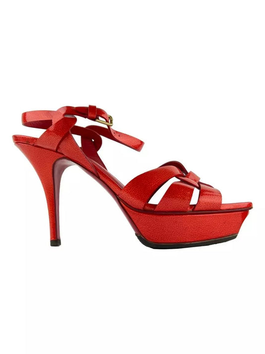 Sandália Saint Laurent vermelha Tam. 34 BR