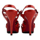 Sandália Saint Laurent vermelha Tam. 34 BR