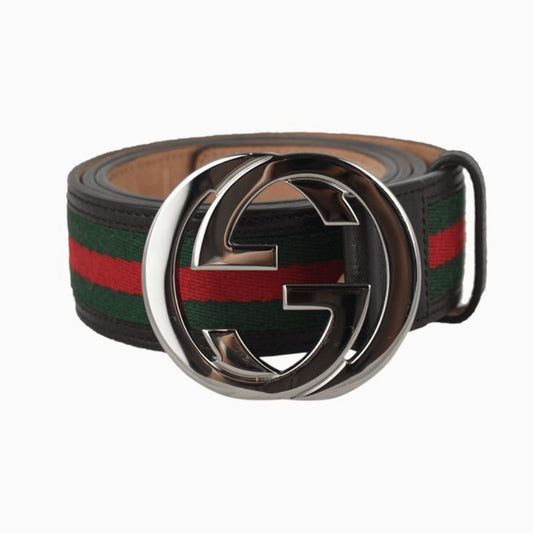 Cinto Gucci Web Interlocking GG