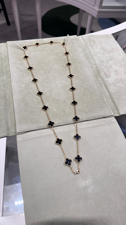 Colar Van Cleef Sautoir Vintage Alhambra 20 motifs