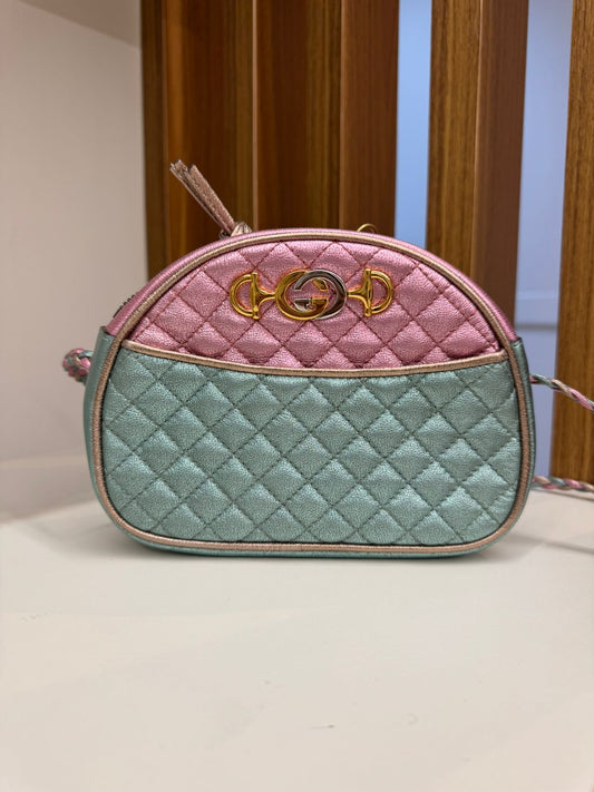 Bolsa Gucci Mini Trapuntata Multicolor Leather Cross Body Bag