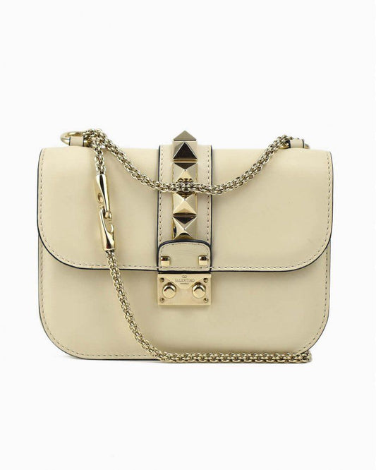 Bolsa Valentino Glam Lock Off white