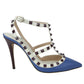 Salto Valentino Garavani Rockstud Azul TAM. 33 BR