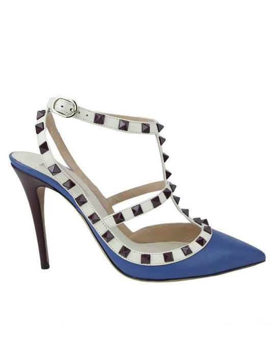 Salto Valentino Garavani Rockstud Azul TAM. 33 BR