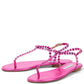 Rasteira Aquazzura rosa Tam. 35,5 BR