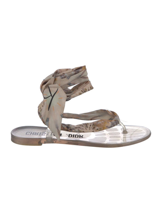 Rasteira Christian Dior transparente Tam. 38 BR