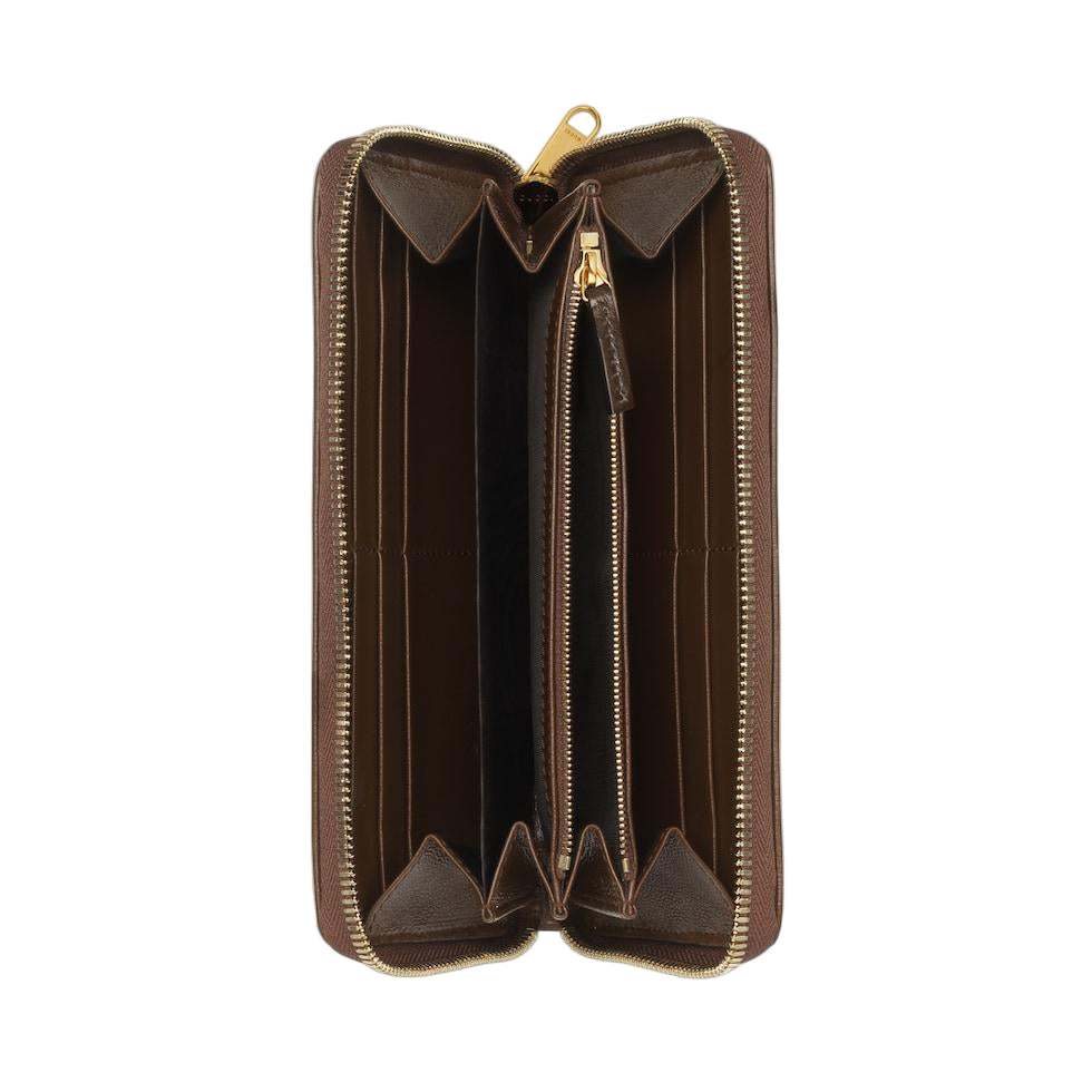 Carteira Gucci Horsebit 1955 com zíper