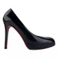 Scarpin Louboutin verniz preto Tam. 35,5 BR