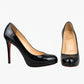 Scarpin Louboutin verniz preto Tam. 35,5 BR