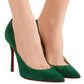 Scarpin Christian Louboutin Verde camurça Tam. 36,5 BR
