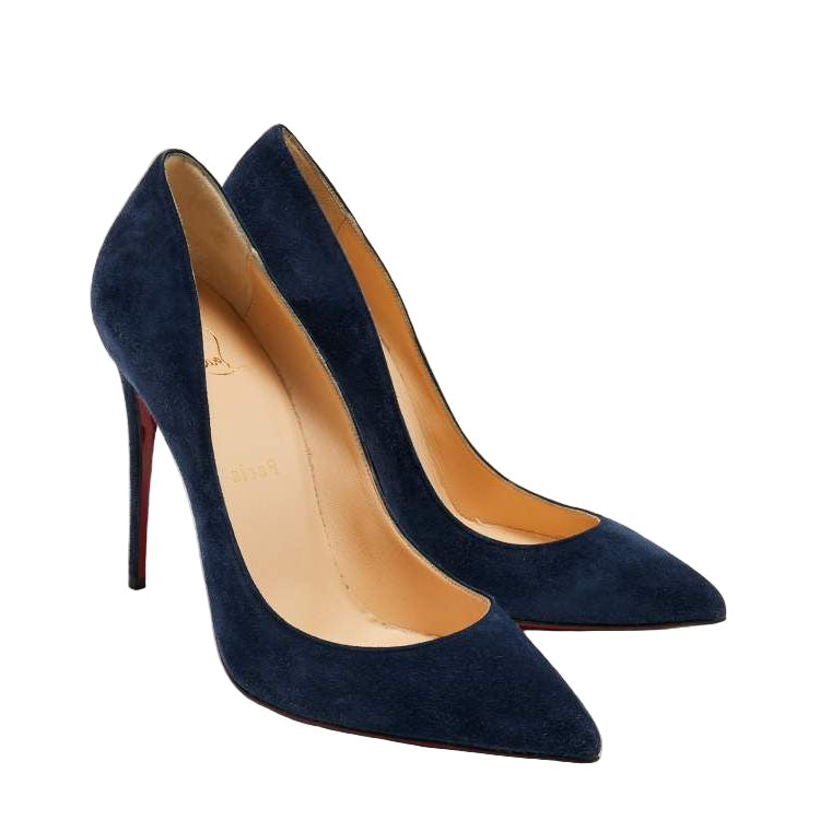 Scarpin Christian Louboutin Azul marinho Tam. 36 BR