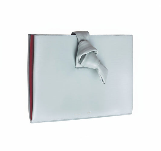 Bolsa Celine Knotted Leather Clutch