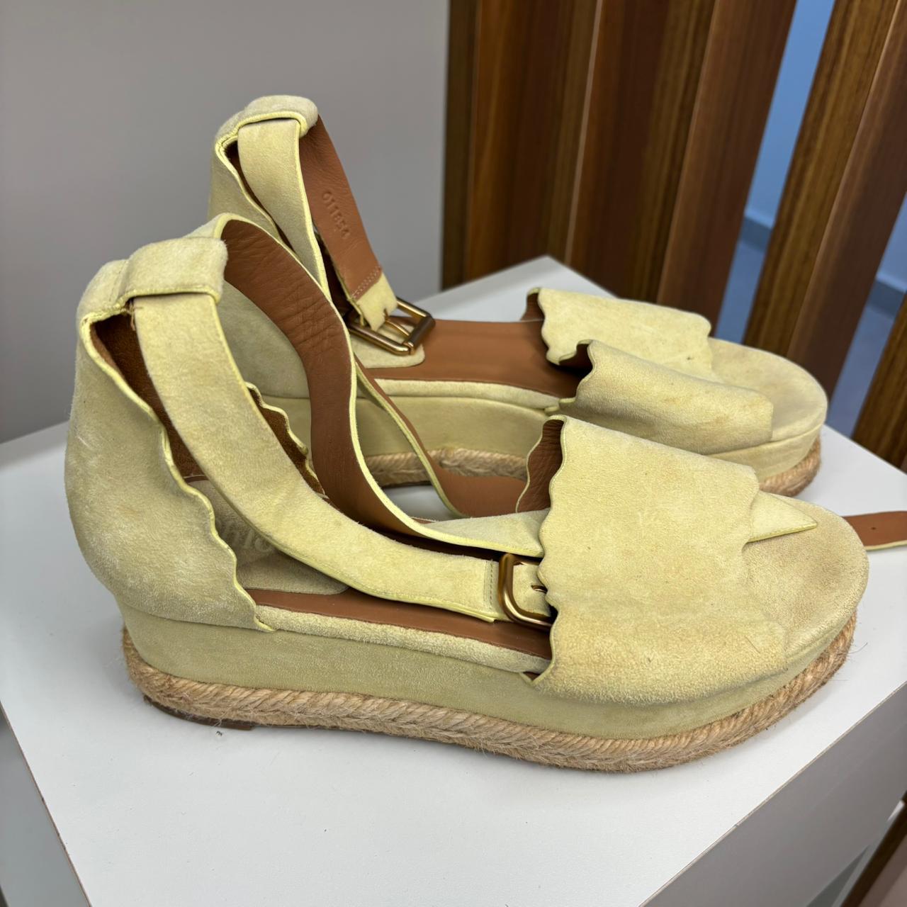 Espadrille Plataforma Chloé amarelo TAM. 35 BR