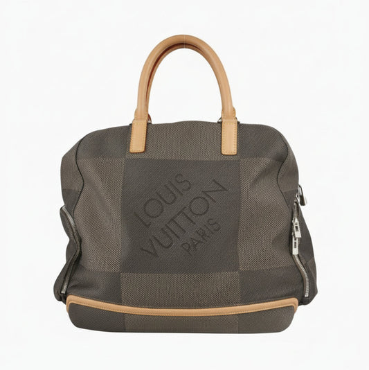 Mala de mão Louis Vuitton Terre Damier Geant Canvas Aventurier Polaire