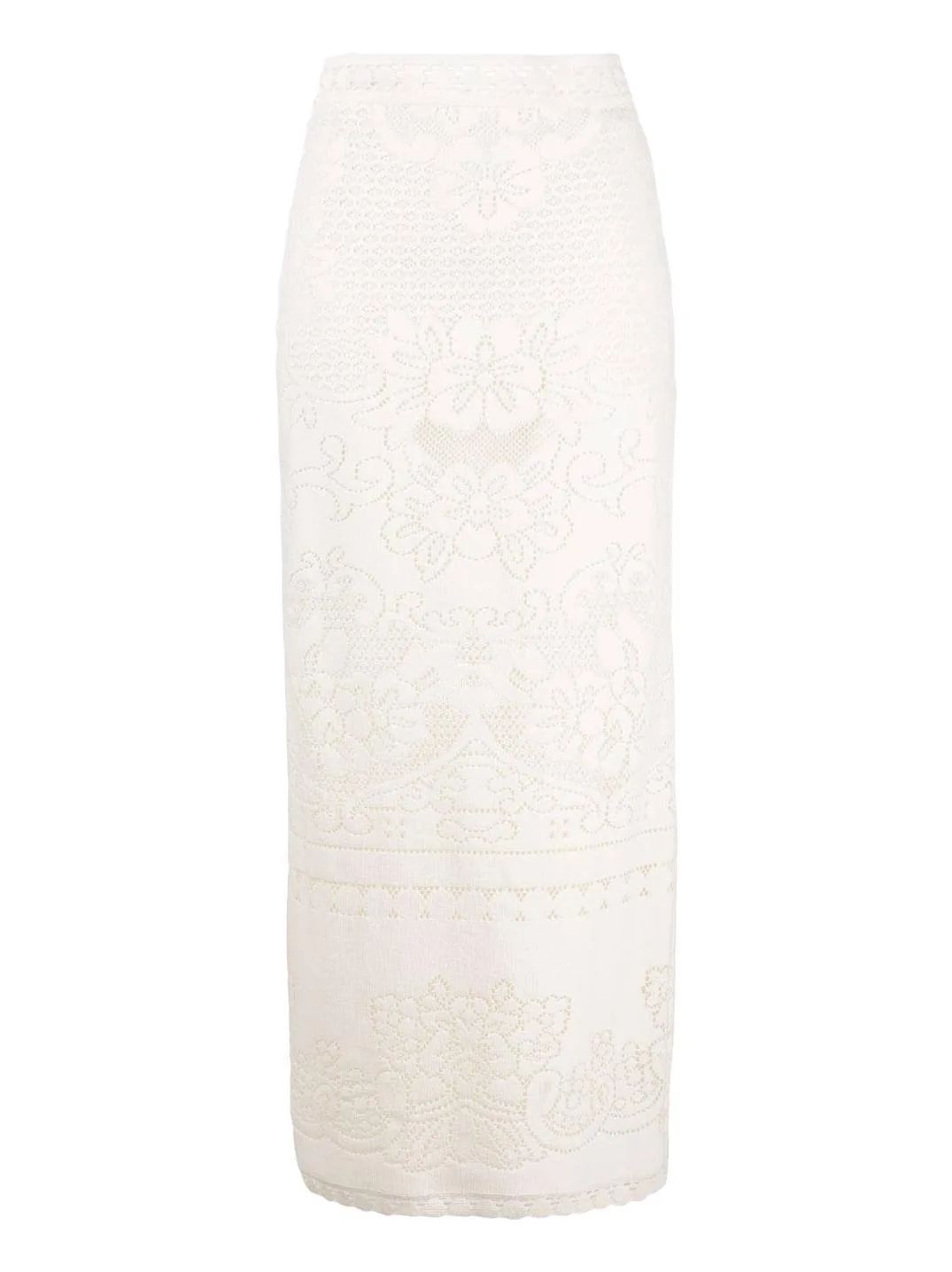 Saia Valentino Off White Tam 36 BR
