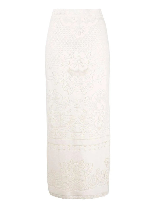 Saia Valentino Off White Tam 36 BR