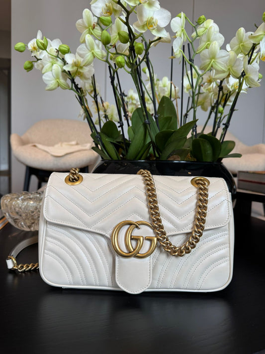 Gucci GG Marmont Matelassê Off White