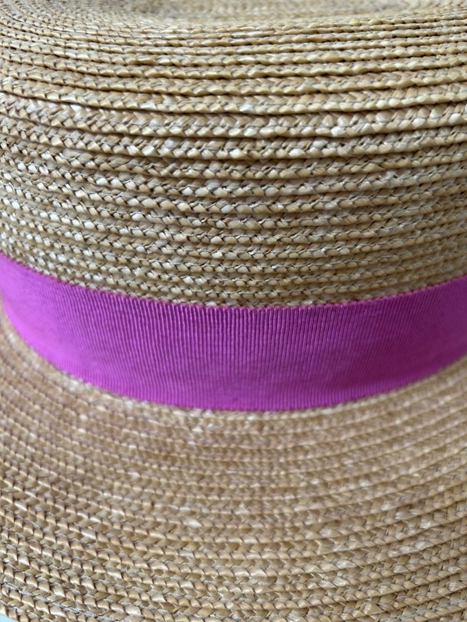 Chapéu Prada laço rosa Tam. M