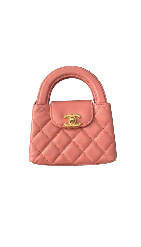Bolsa Chanel Kelly Mini Shopping Rosa