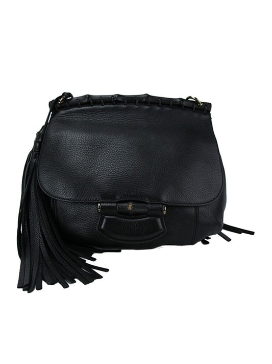 Bolsa Gucci Nouveau Fringe Medium Preto