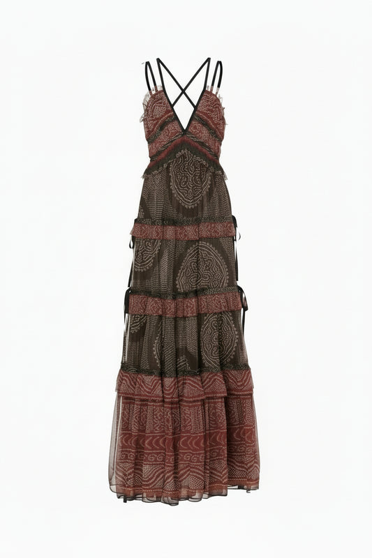 Vestido Ulla Johnson Estampado TAM. G Br