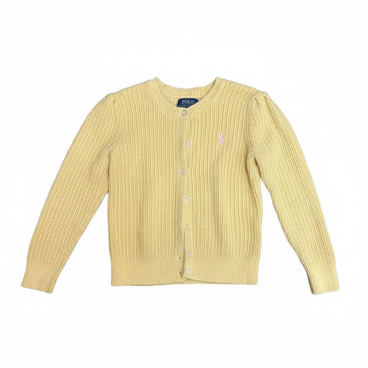 Cardigã Polo Ralph Lauren Amarelo Infantil Tam. 3