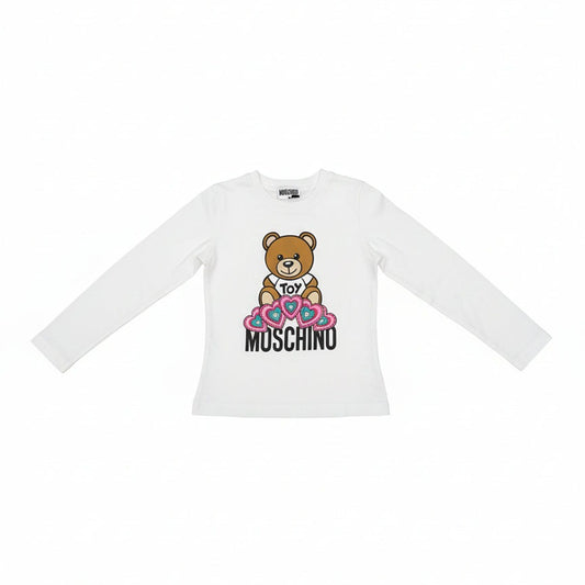 Blusa Moschino Manga Longa Infantil Tam.4-5 Br