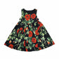 Vestido Dolce&Gabbana preto floral Tam. 2-3 anos