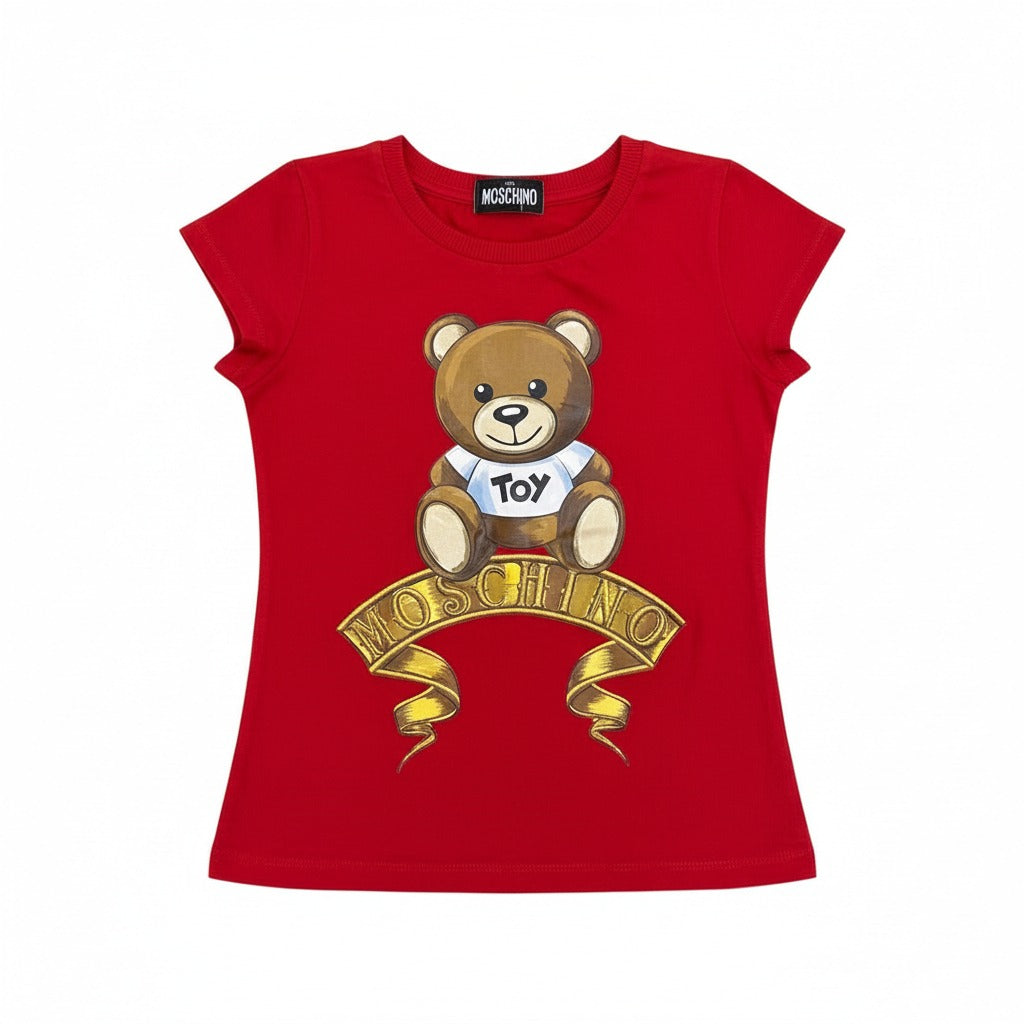 Camiseta Moschino ursinho vermelha Tam 4