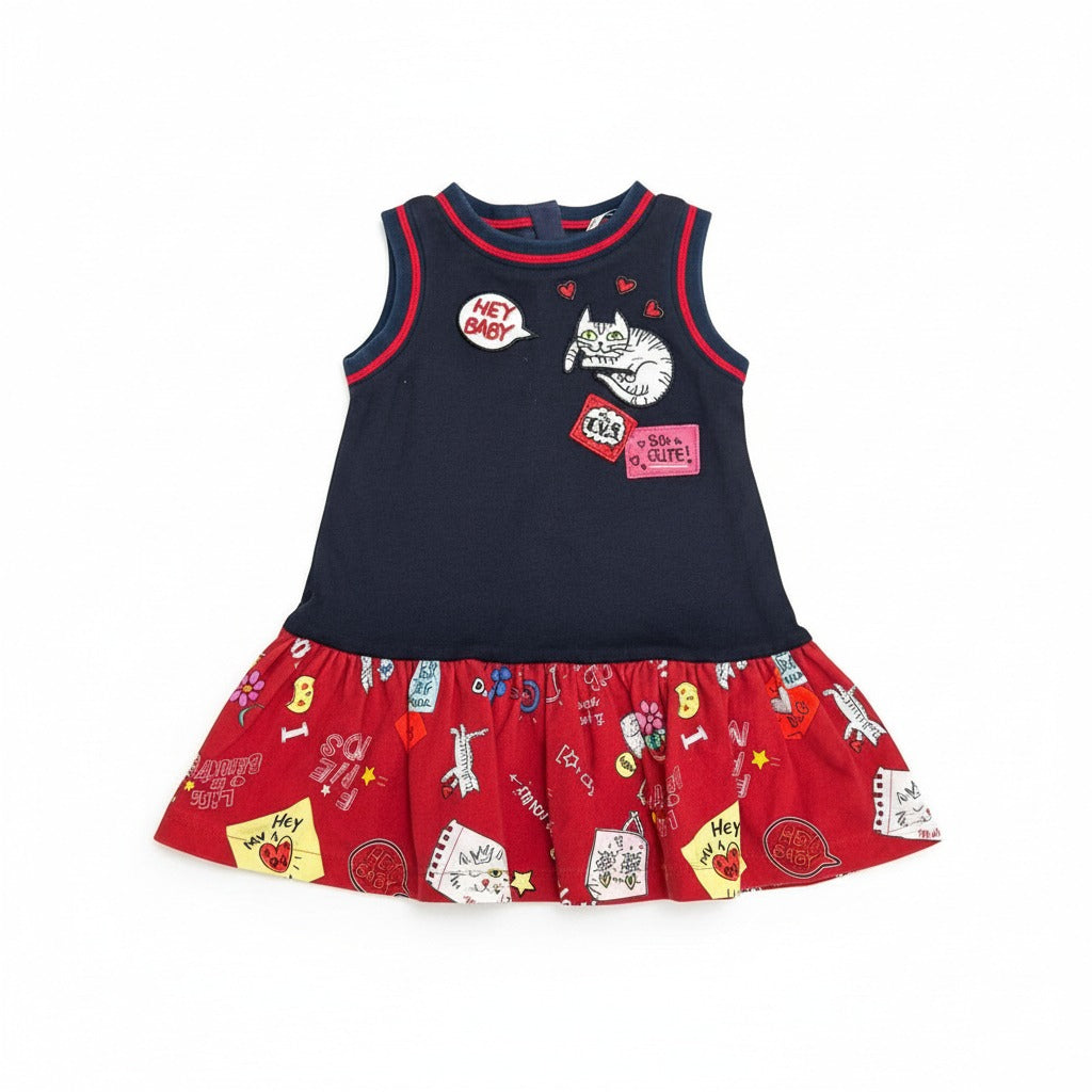 Vestido Dolce & Gabbana Azul/Vermelho Infantil Tam. 2 BR