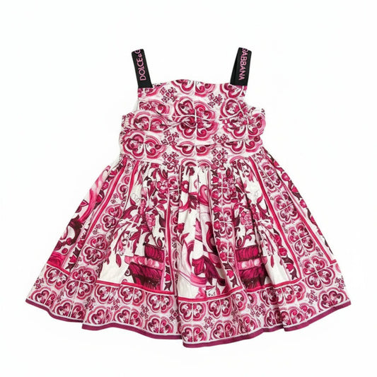 Vestido Dolce &amp; Gabbana Estampado Infantil TAM. 2 br