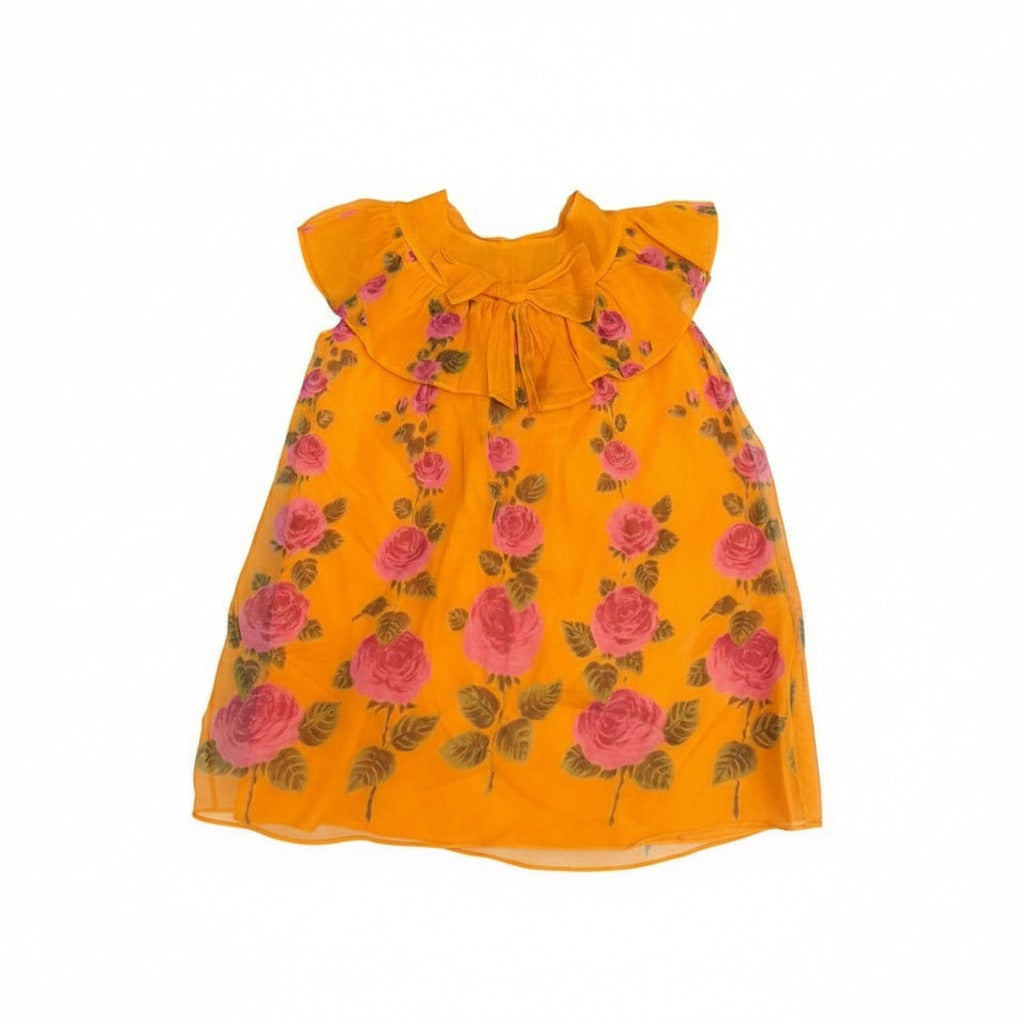 Vestido Gucci laranja floral Tam. 4
