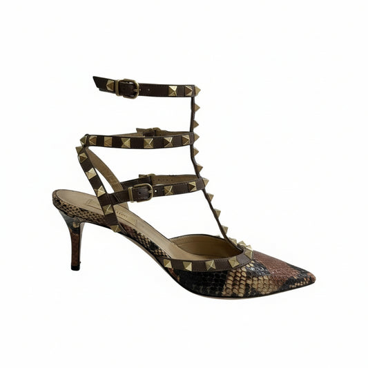 Scarpin Valentino Python Rockstud Tam. 36 BR