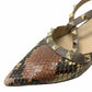 Scarpin Valentino Python Rockstud Tam. 36 BR