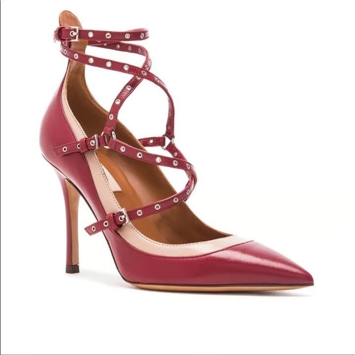 Scarpin Valentino Love Latch Vermelho Tam. 34,5 BR