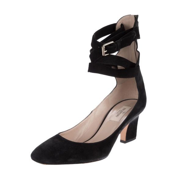 Sapato Valentino Camurça Preto Tam. 34 BR