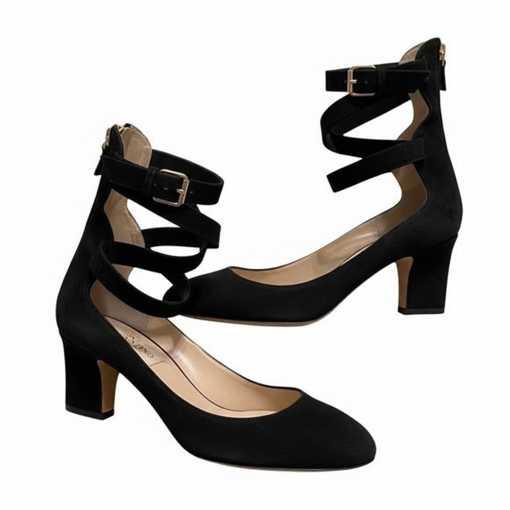 Sapato Valentino Camurça Preto Tam. 34 BR